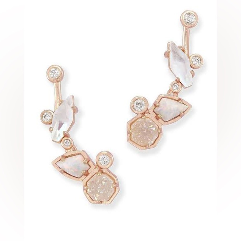 ISO: kendra scott rose gold ear climber troian earrings $$$